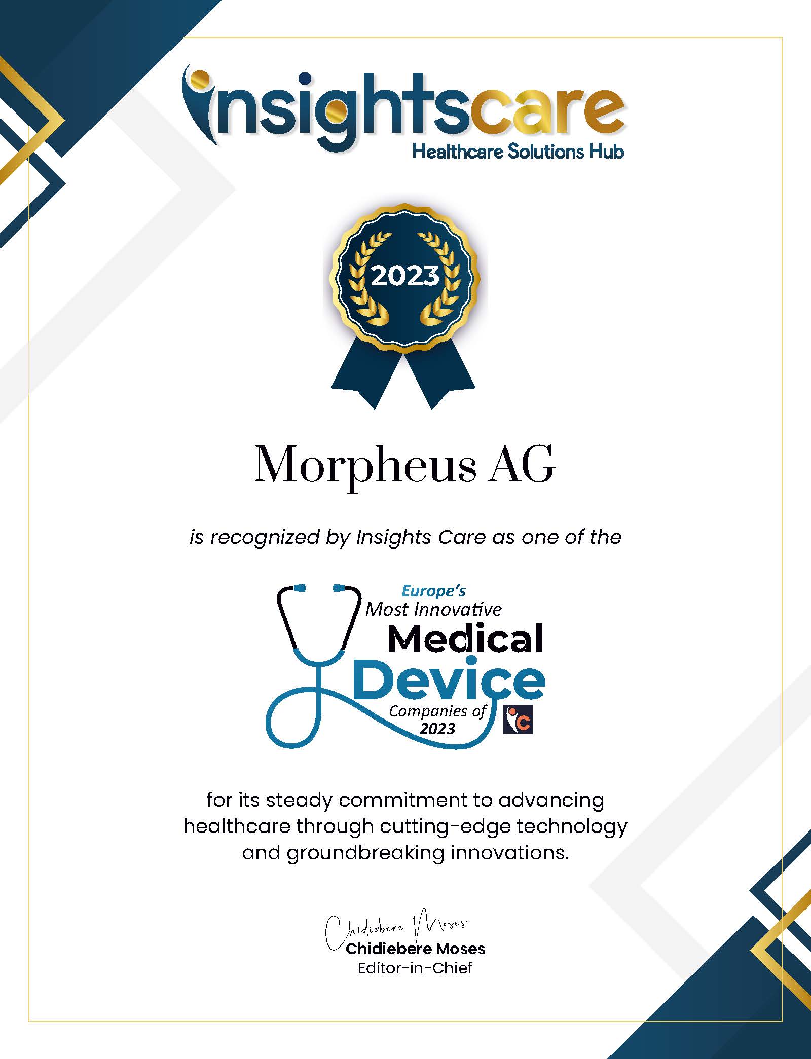 🌟 Great honor for Morpheus AG! 🌟 - Morpheus AG